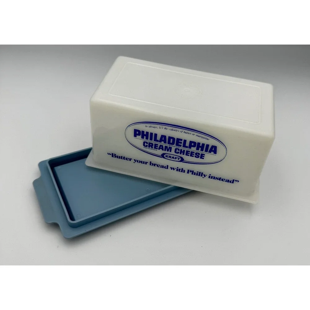 Vintage Philadelphia Cream Cheese Container Frig-O-Seal Plastic Storage Keeper
